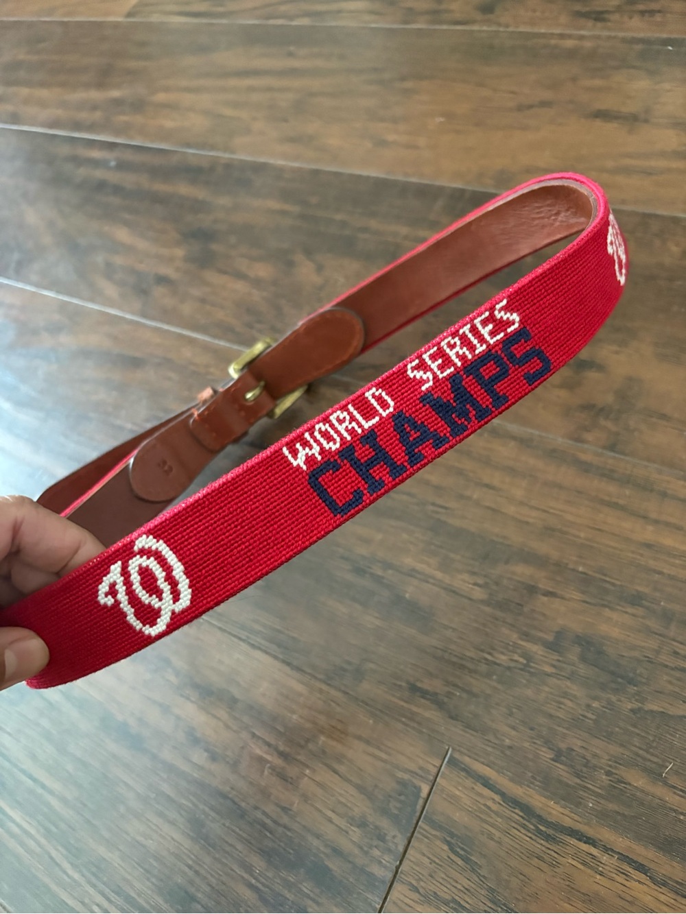Smathers Branson belt 2019 Washington Nationals World Series size 32